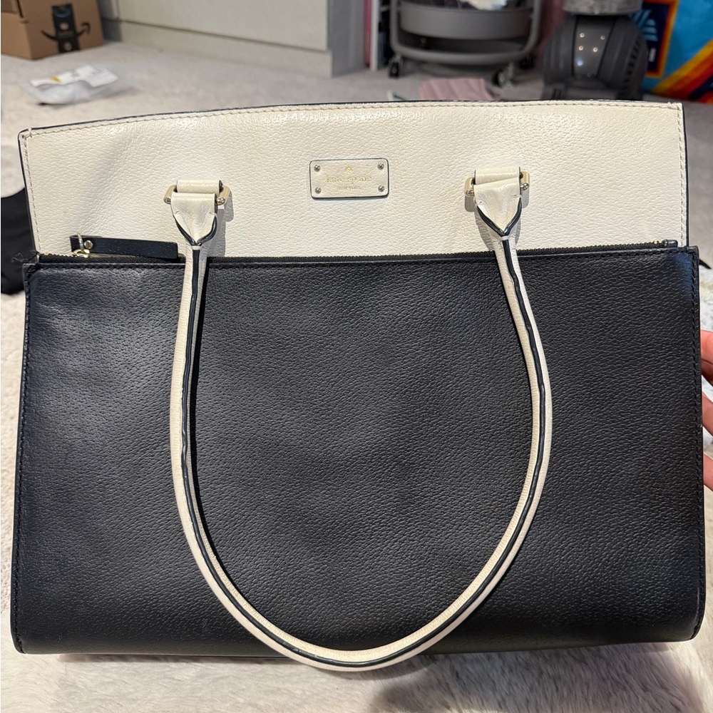 Kate Spade Black and White Tote Bag